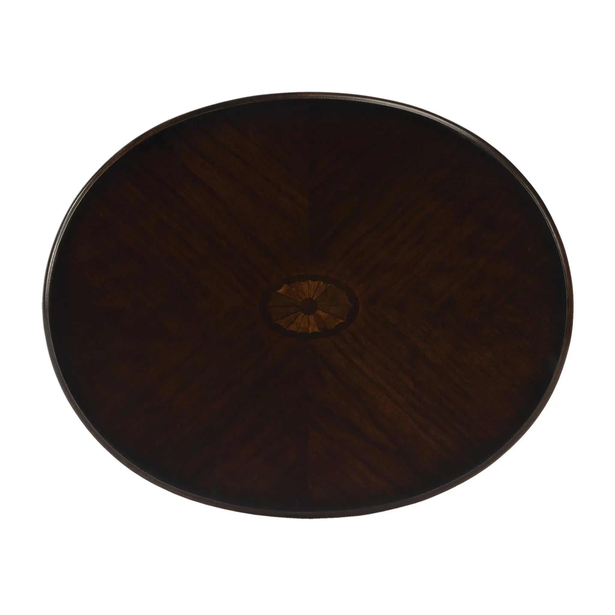 26" Chestnut Oval End Table With Shelf Homeroots Living Room