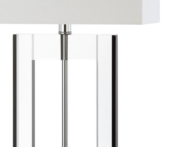 26" Clear Novelty Table Lamp With Drum Shade Homeroots Lighting