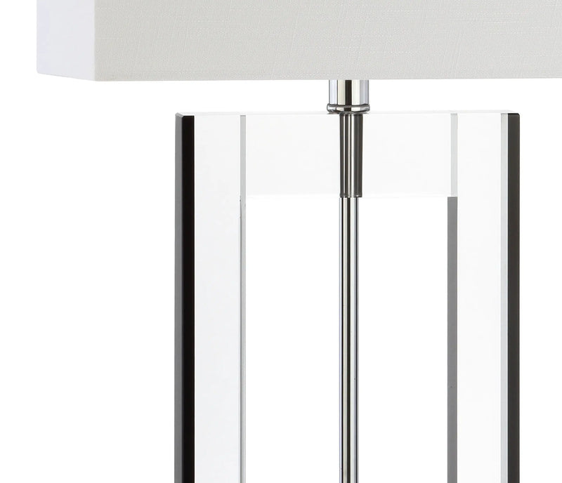 26" Clear Novelty Table Lamp With Drum Shade Homeroots Lighting