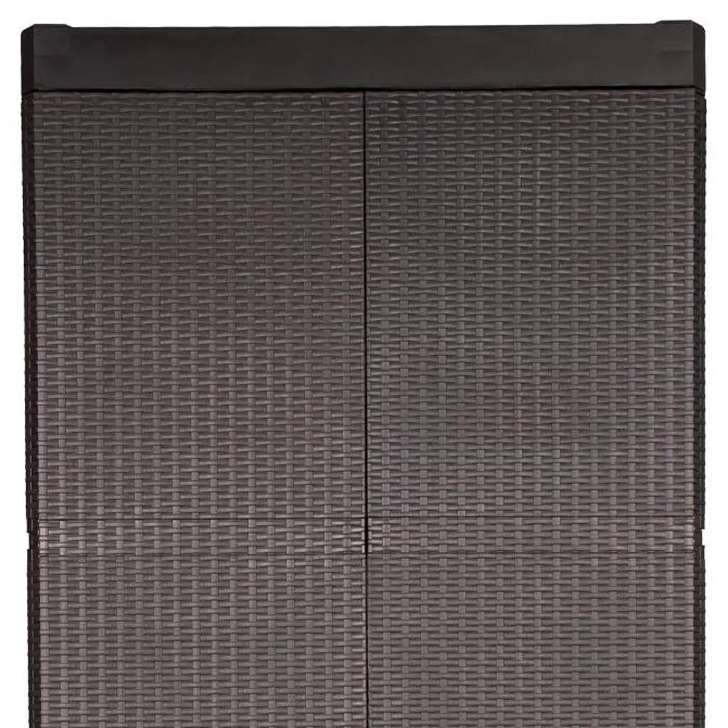26" Espresso Plastic Square Accent Cabinet With Two Doors Homeroots Kitchen & Dining