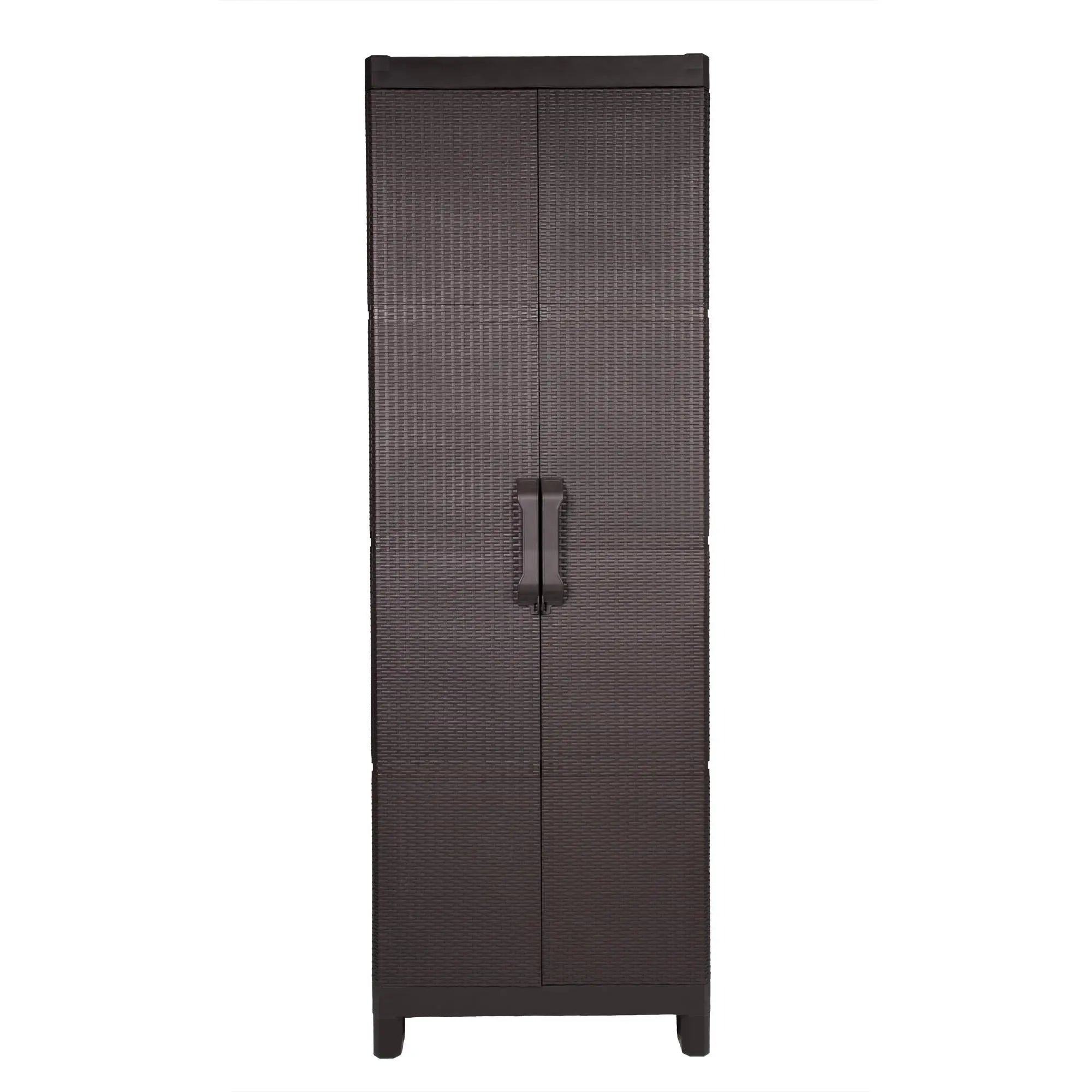 26" Espresso Plastic Square Accent Cabinet With Two Doors Homeroots Kitchen & Dining