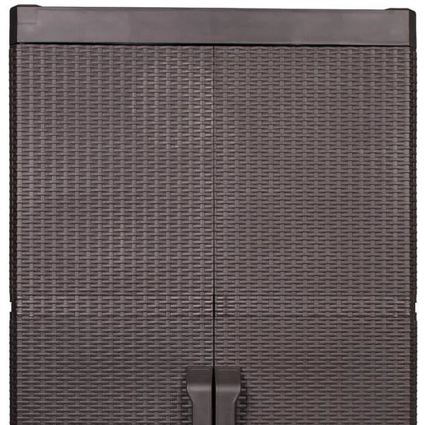 26" Espresso Plastic Square Accent Cabinet With Two Doors Homeroots Kitchen & Dining