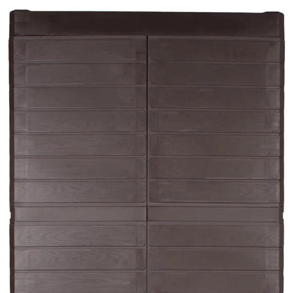 26" Espresso Plastic Square Accent Cabinet With Two Doors Homeroots Kitchen & Dining