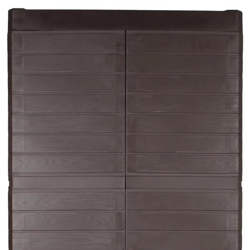 26" Espresso Plastic Square Accent Cabinet With Two Doors Homeroots Kitchen & Dining