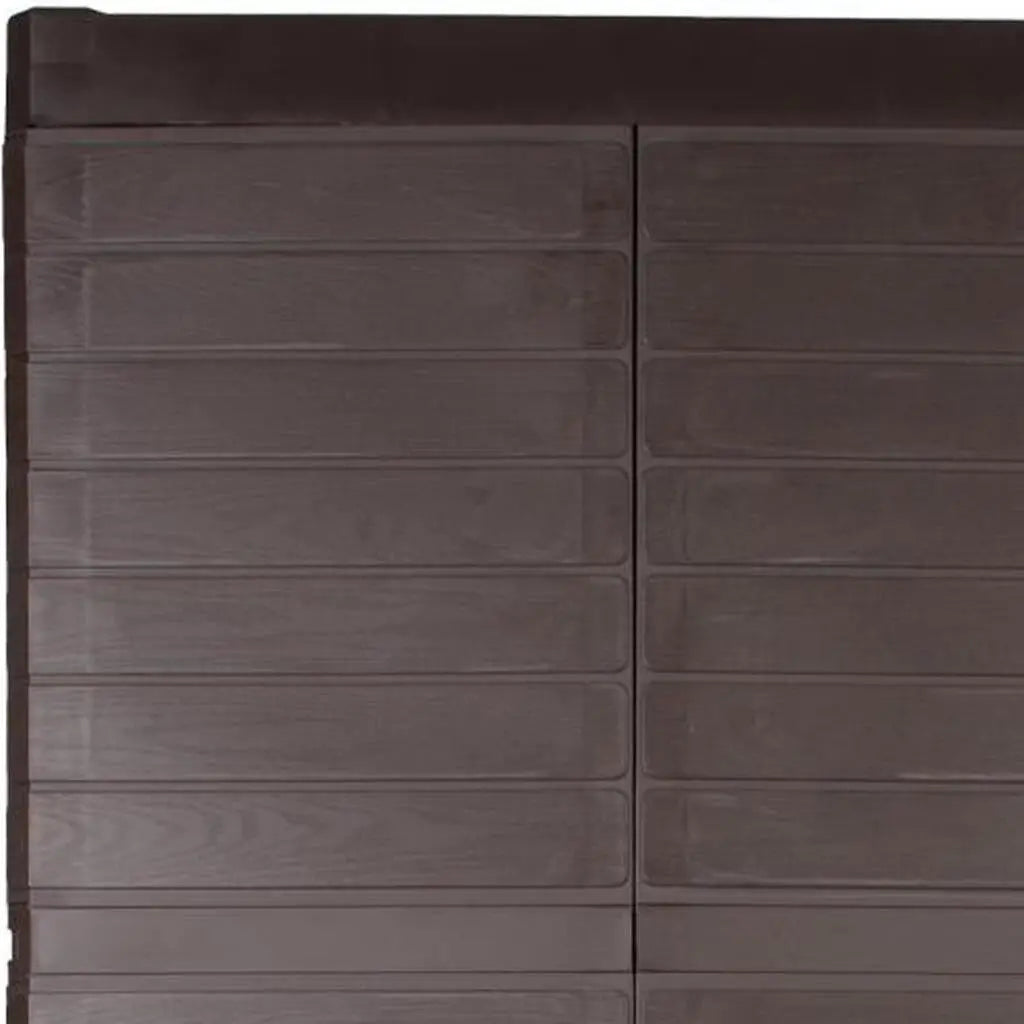 26" Espresso Plastic Square Accent Cabinet With Two Doors Homeroots Kitchen & Dining