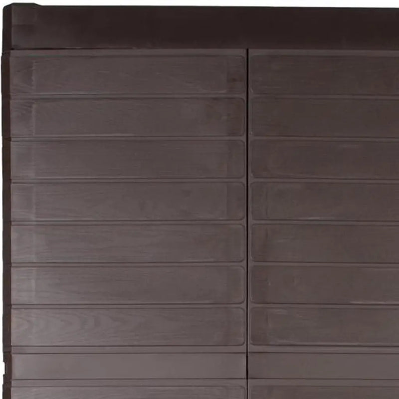 26" Espresso Plastic Square Accent Cabinet With Two Doors Homeroots Kitchen & Dining