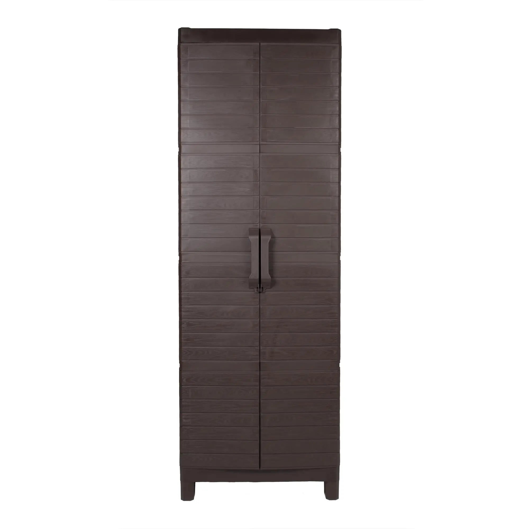 26" Espresso Plastic Square Accent Cabinet With Two Doors Homeroots Kitchen & Dining