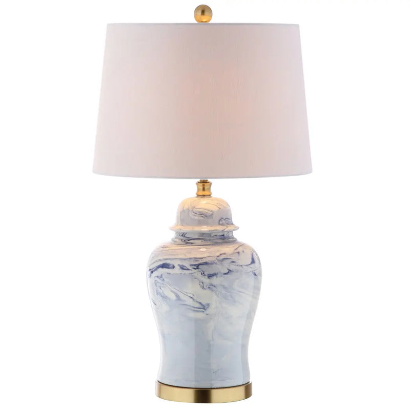 26" Gold Novelty Table Lamp With Drum Shade Homeroots Lighting