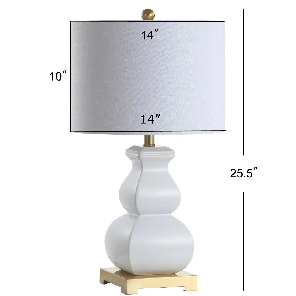 26" Gold Novelty Table Lamp With Globe Shade Homeroots Lighting