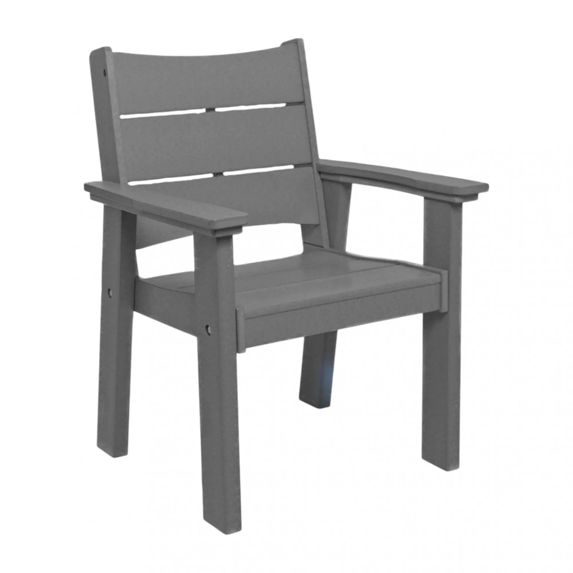 26" Gray Heavy Duty Plastic Outdoor Dining Chair Homeroots Outdoor
