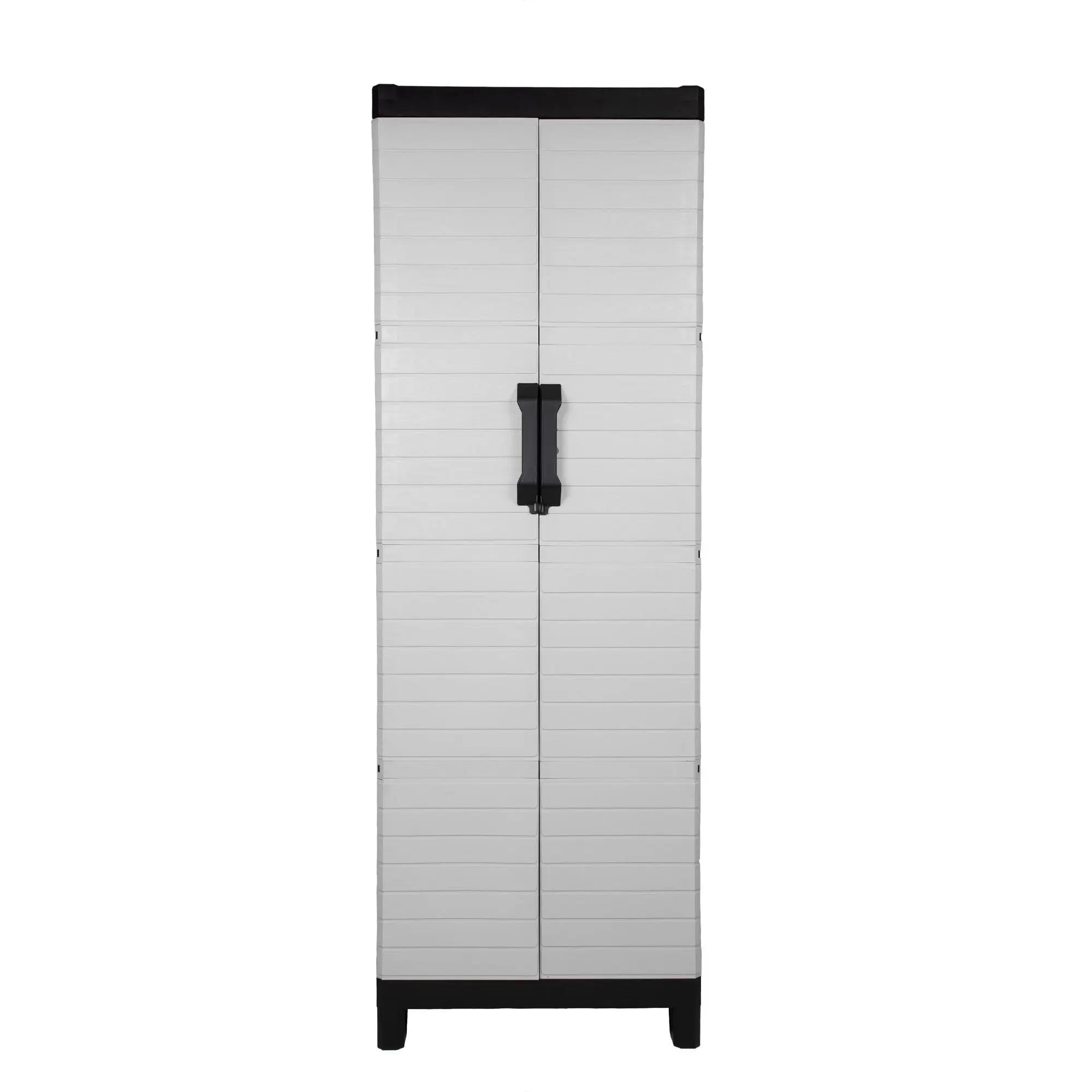 26" Gray Plastic Square Accent Cabinet With Two Doors Homeroots Kitchen & Dining