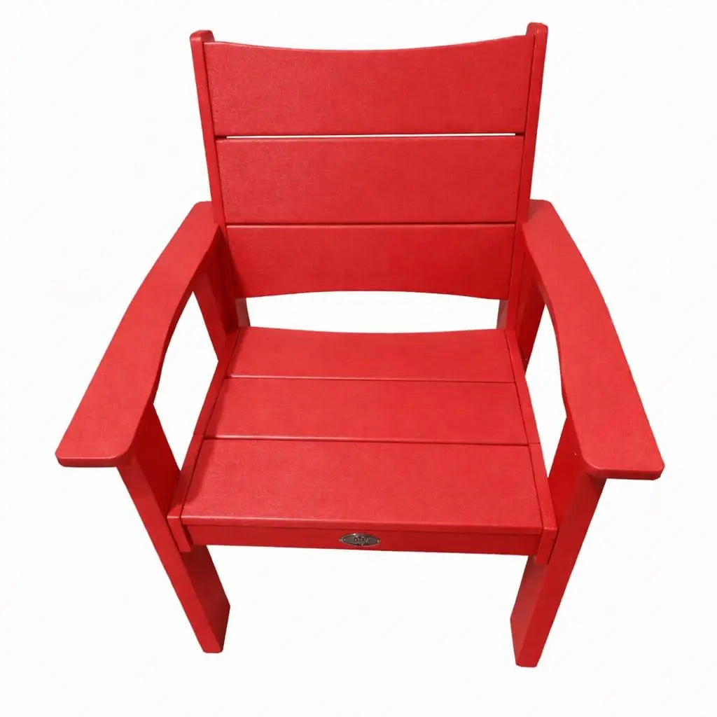26" Red Heavy Duty Plastic Outdoor Dining Chair Homeroots Outdoor