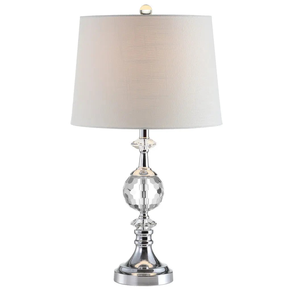 26" Silver Urn Bedside Lamp With Empire Shade Homeroots Lighting