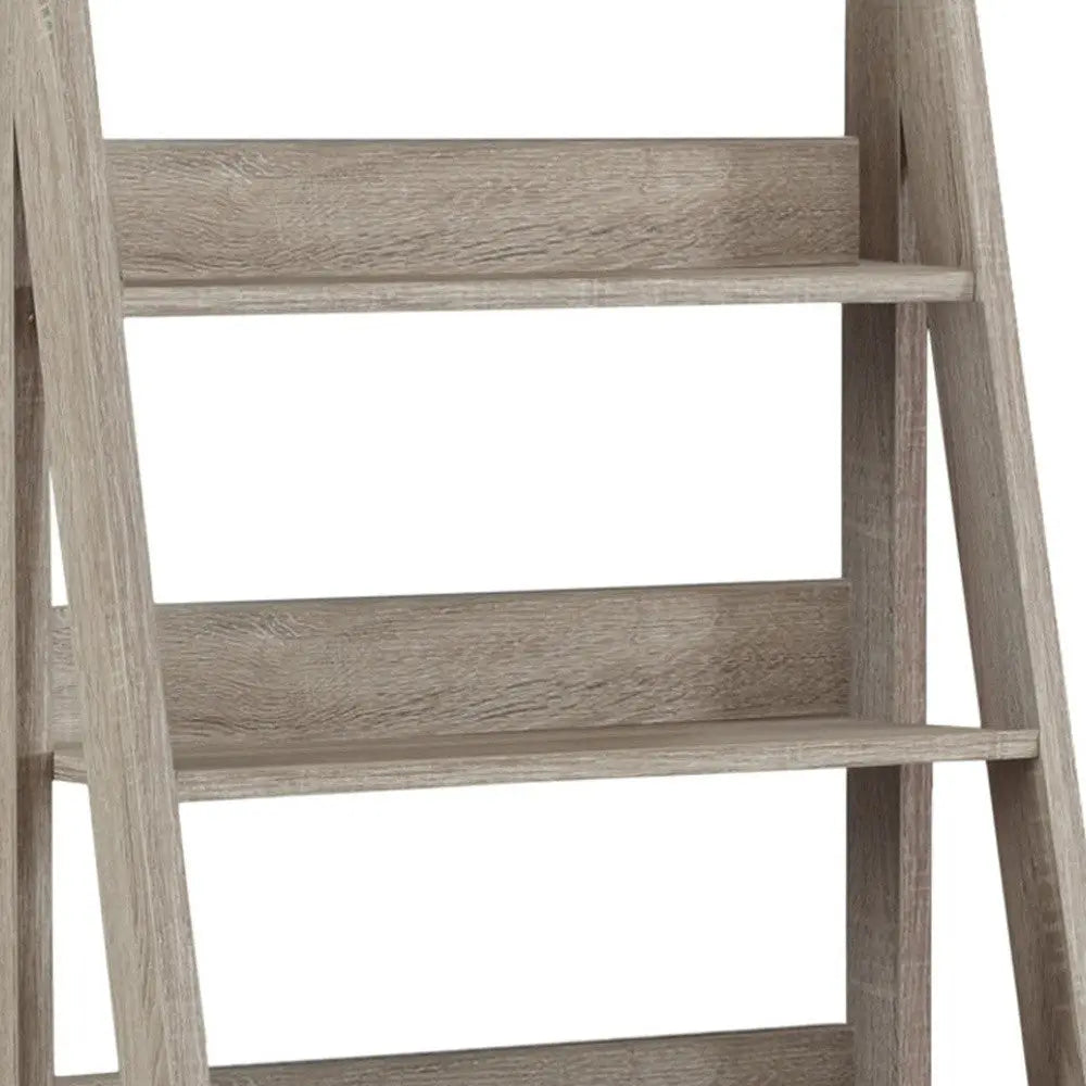 26" Taupe Wood Ladder Desk Homeroots Office