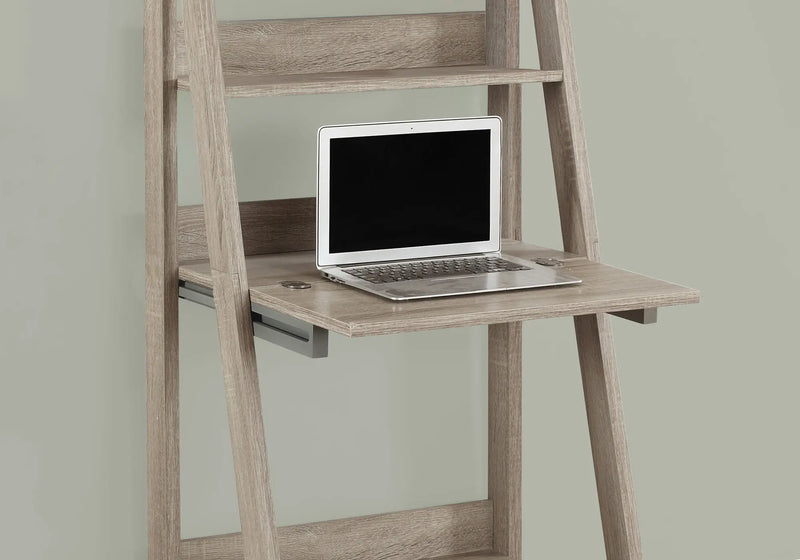 26" Taupe Wood Ladder Desk Homeroots Office