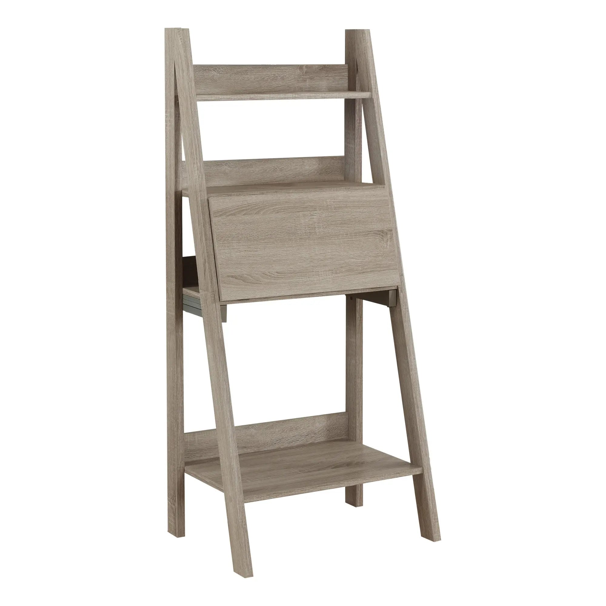 26" Taupe Wood Ladder Desk Homeroots Office