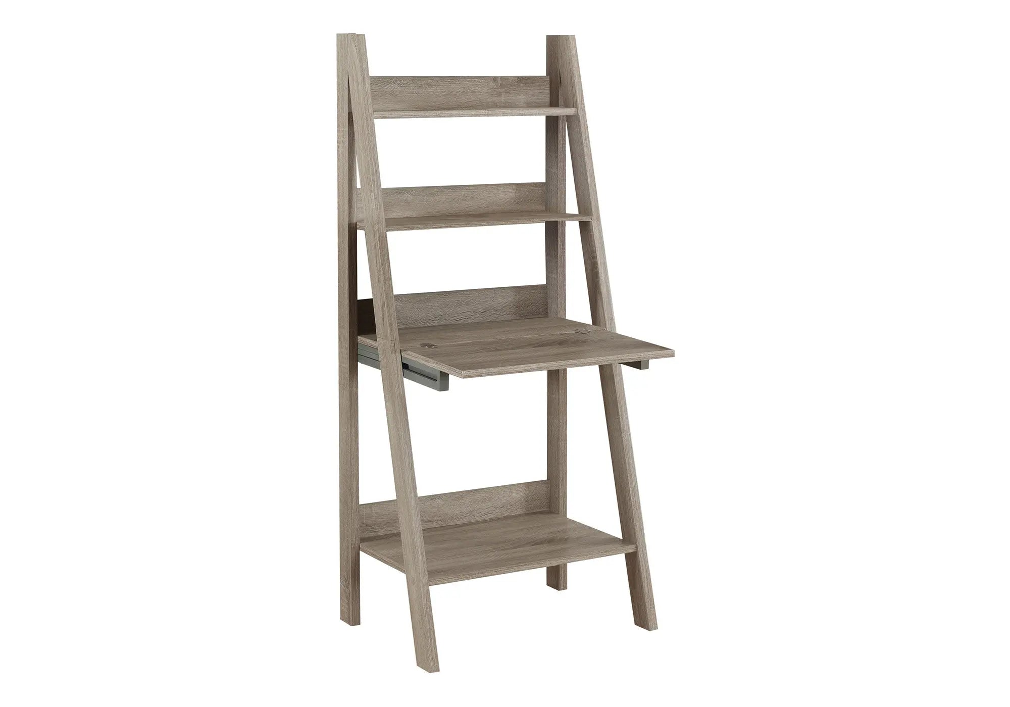 26" Taupe Wood Ladder Desk Homeroots Office