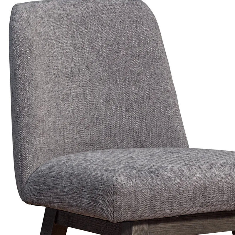 26" Taupe and Gray Solid Wood Counter Height Swivel Bar Chair Homeroots Living Room