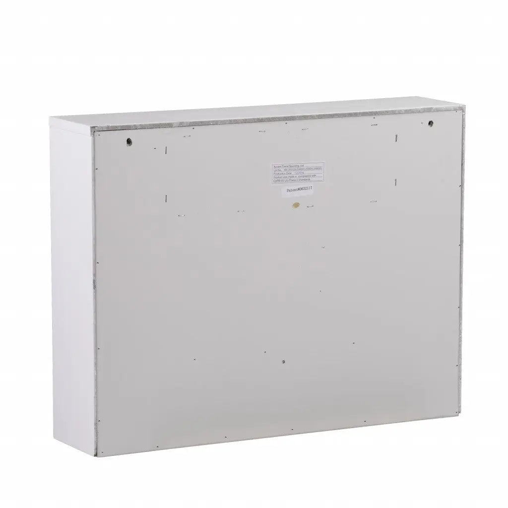 26" White Wall Mounted Floating Desk Homeroots Office