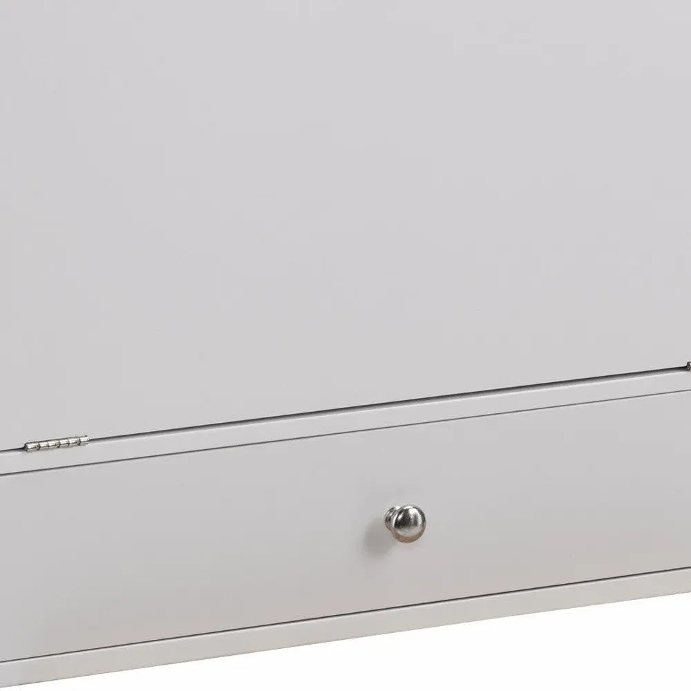 26" White Wall Mounted Floating Desk Homeroots Office