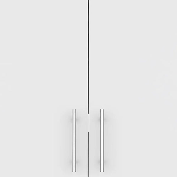 26" White Wood Wall Mounted Utlity Cabinet With Two Doors Homeroots Kitchen & Dining