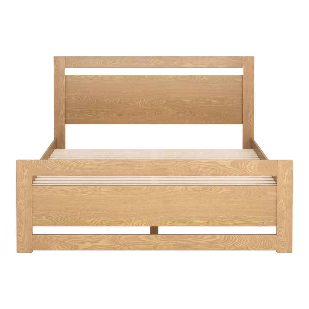 Brown Wood Queen Bed Frame