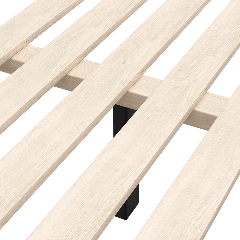 Black Wood Queen Bed Frame