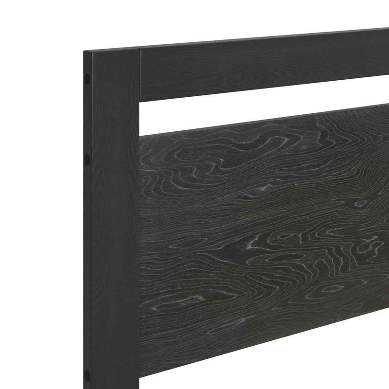 Black Wood Queen Bed Frame