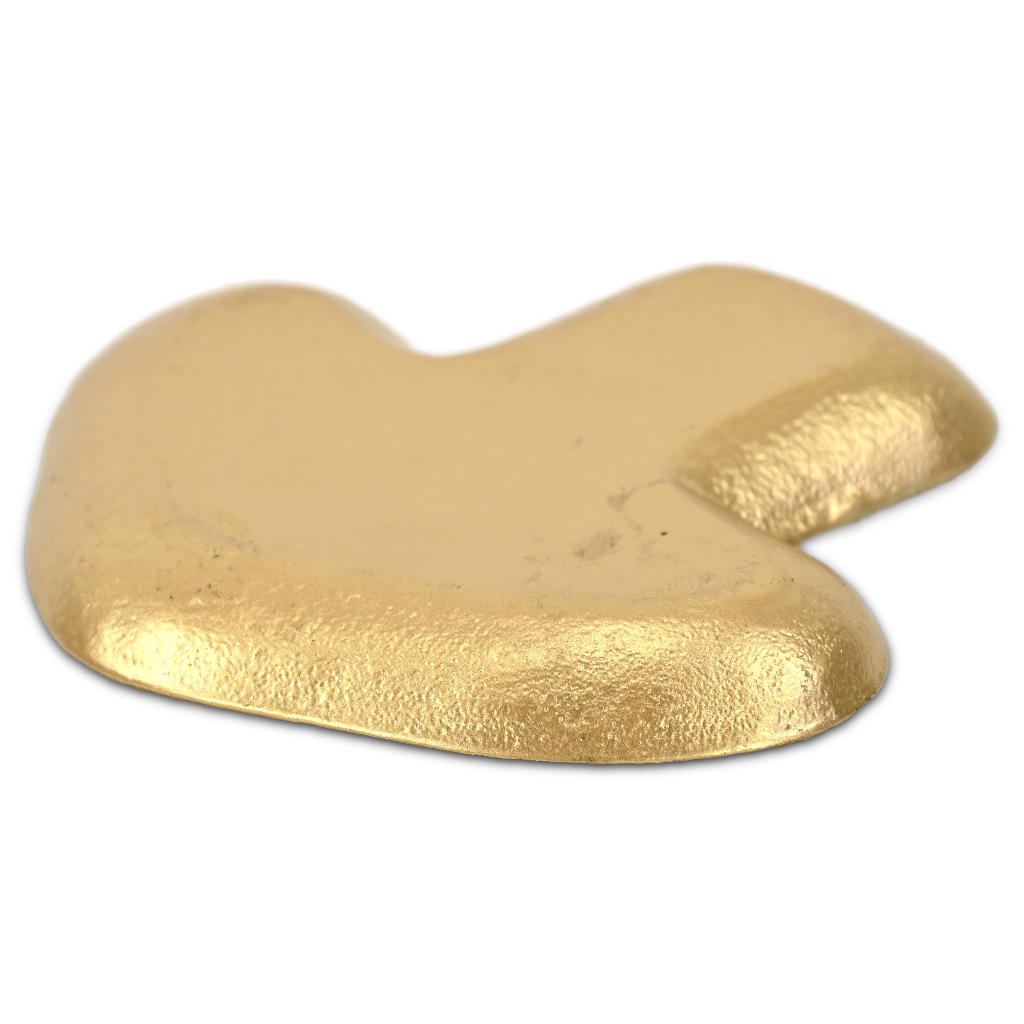 7" Gold Cast Iron Handmade Trinket Tray