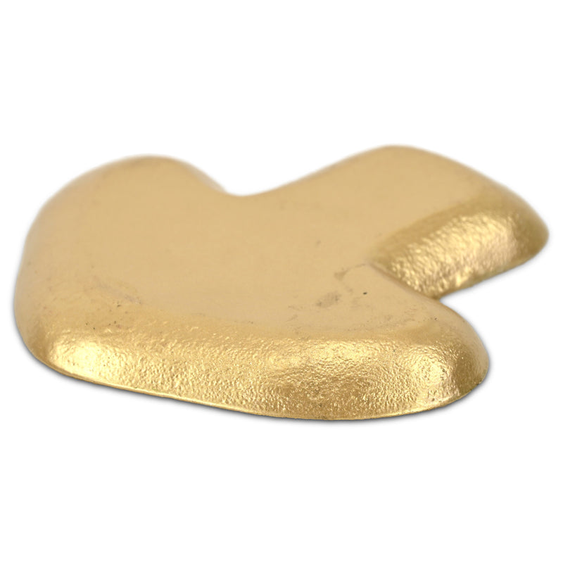 7" Gold Cast Iron Handmade Trinket Tray