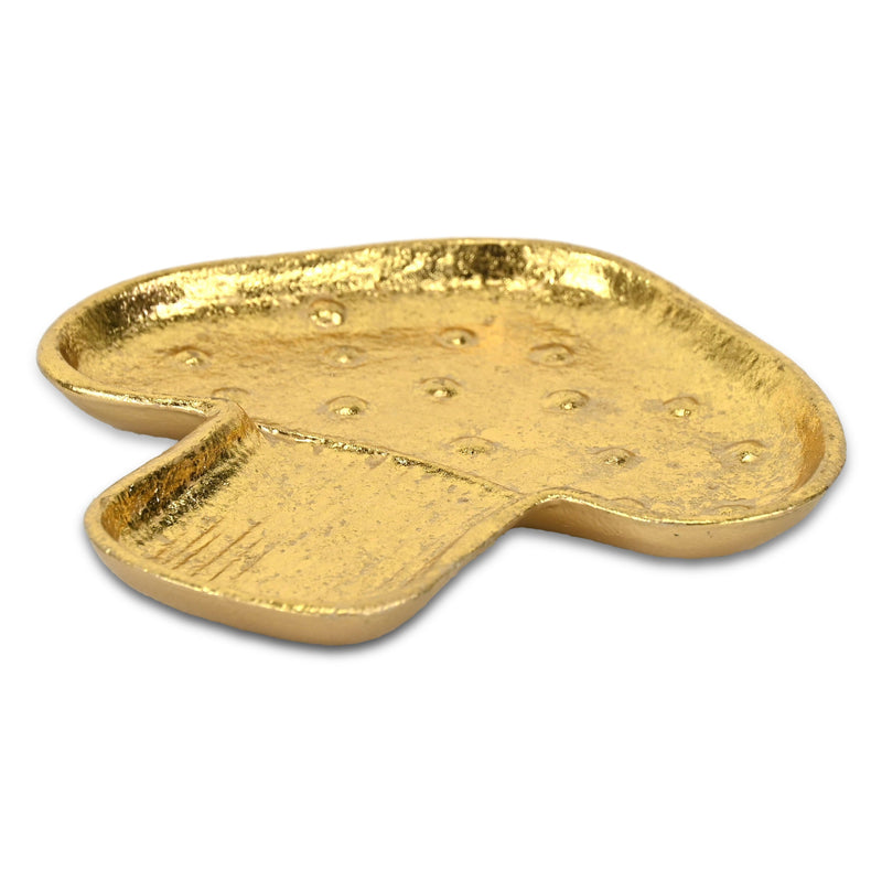 7" Gold Cast Iron Handmade Trinket Tray