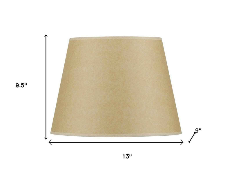 Tan Paper Hardback Empire Lamp Shade