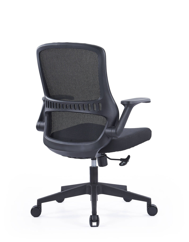 Black Adjustable Height Swivel Rolling Executive Office Chair