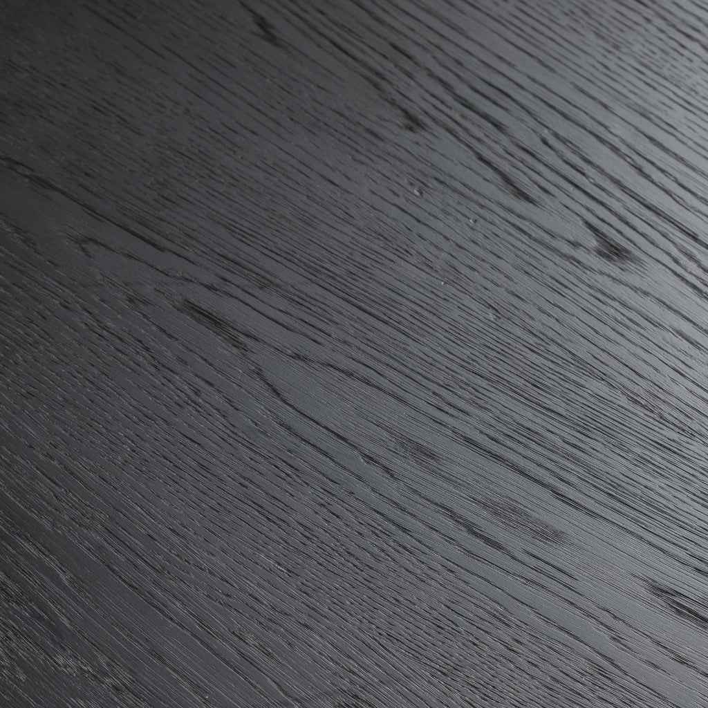 33" Black Solid Wood Oval Bar Table