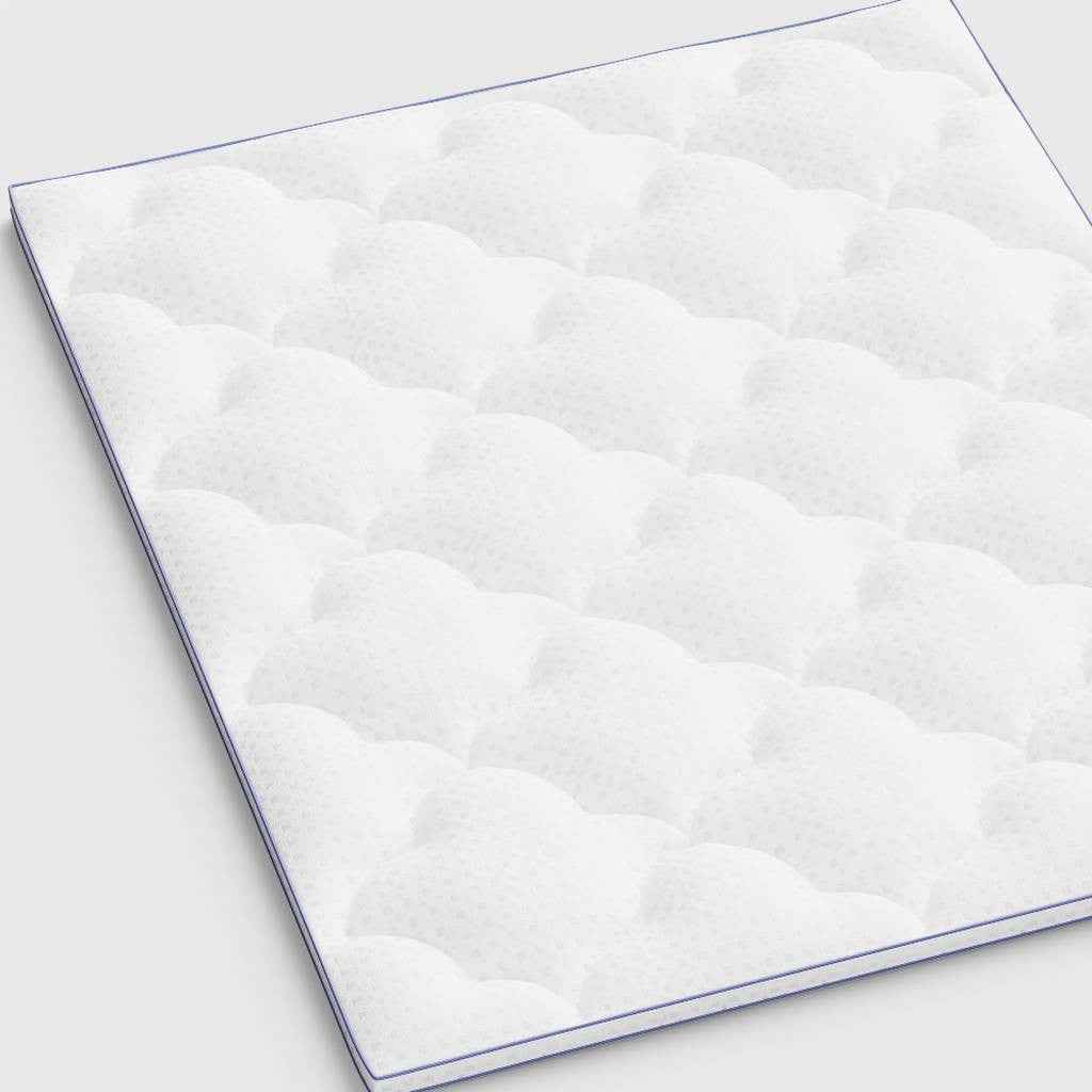 84" White Cotton Water Resistant Mattress topper with Removable Cover