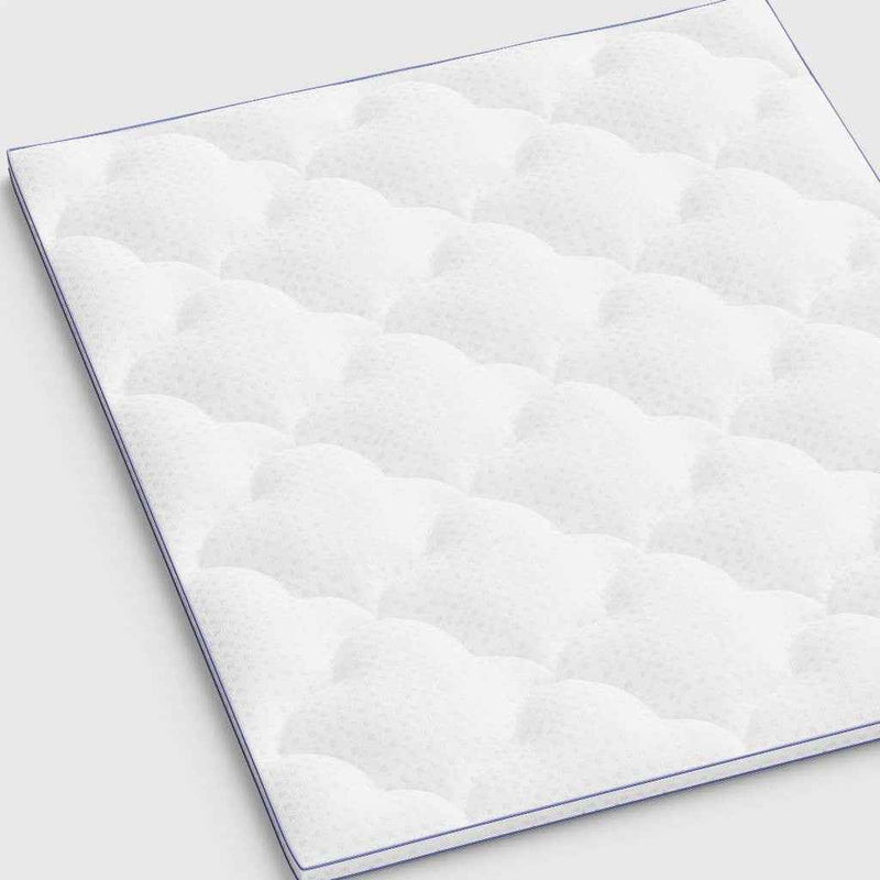 84" White Cotton Water Resistant Mattress topper with Removable Cover