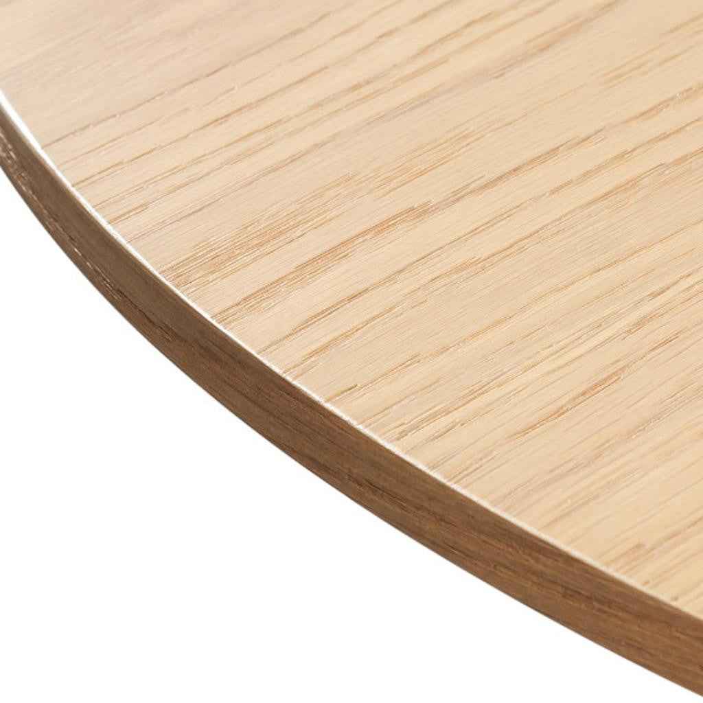 52" Yellow Solid Wood Rounded Bar Table