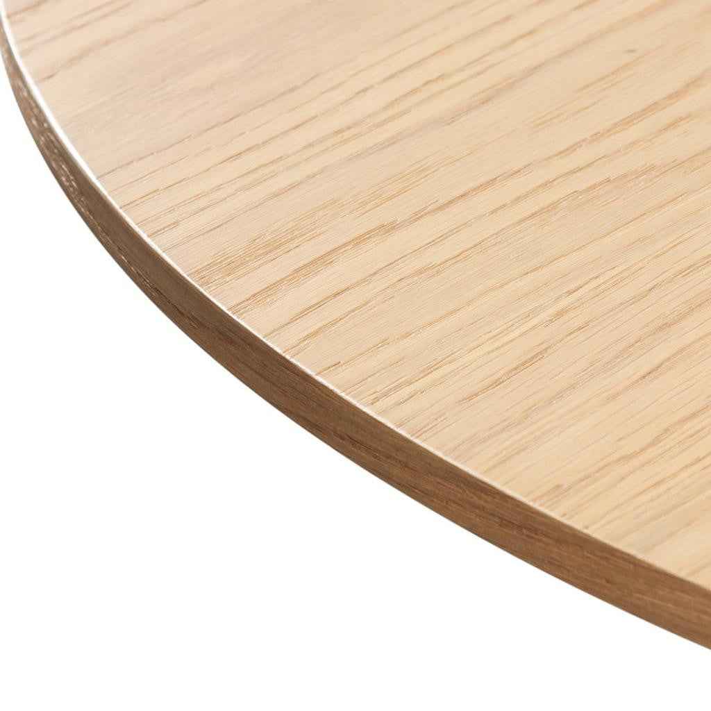 52" Yellow Solid Wood Rounded Bar Table