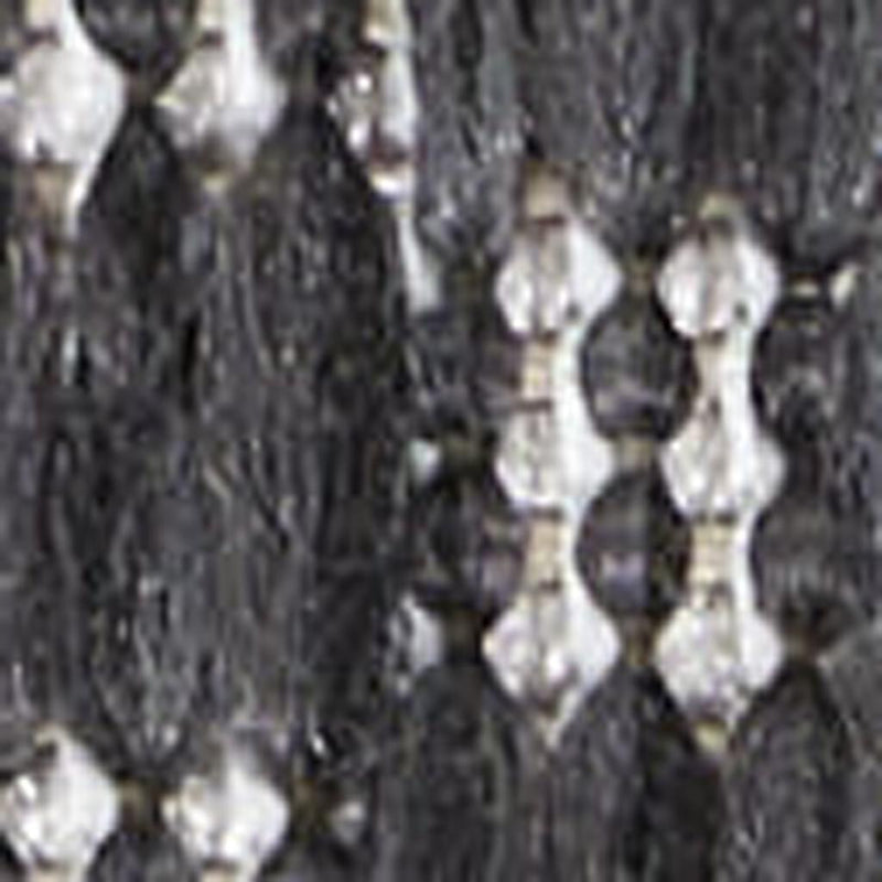 Charcoal and black trellis runner rug texture close-up with raised woven threads