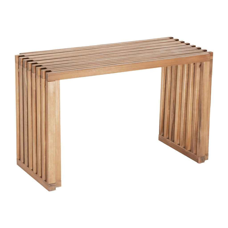 Set of Two 54" Natural Solid Wood Bench