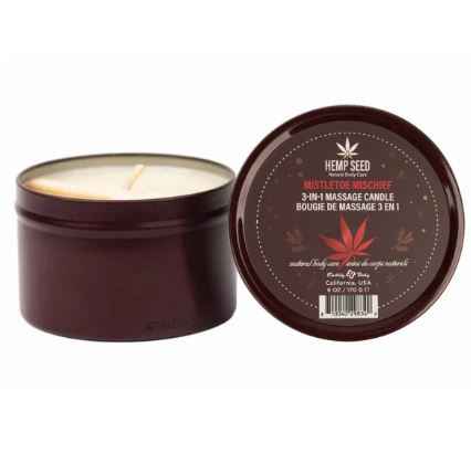 Hemp Seed 3-in-1 Massage Candl Mistletoe Mischief 6oz