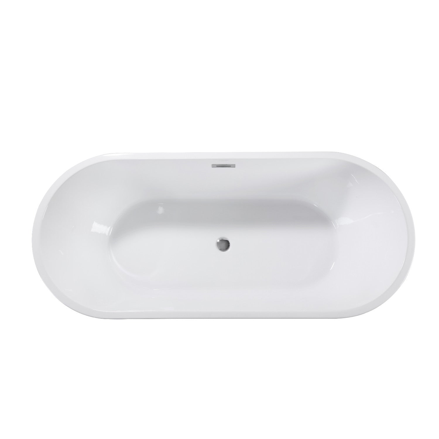 67" White Acrylic Oval Bath Tub - Bed & Bath | Bed & Bath, blocked-out-of-stock, sync-blocked