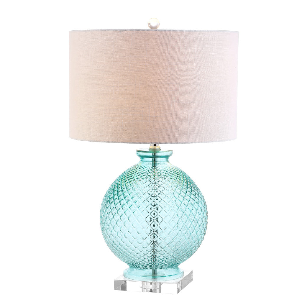 26" Clear Novelty Table Lamp With Drum Shade - Lighting