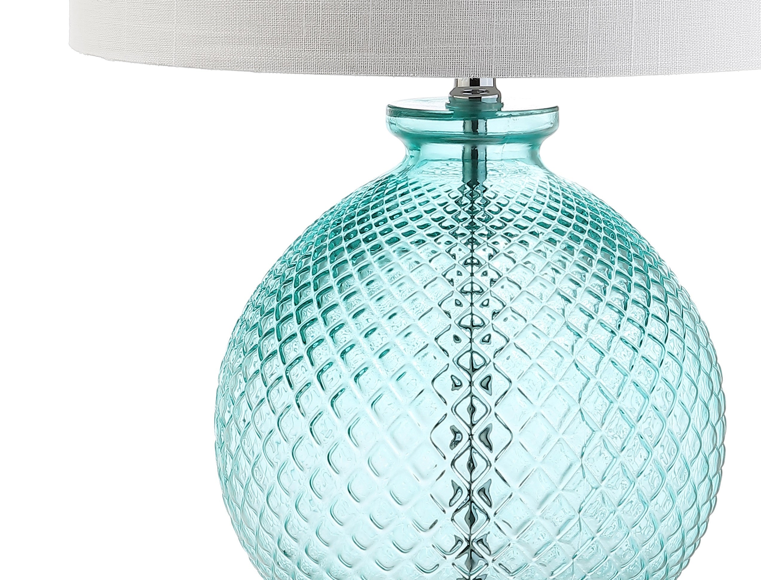 26" Clear Novelty Table Lamp With Drum Shade - Lighting