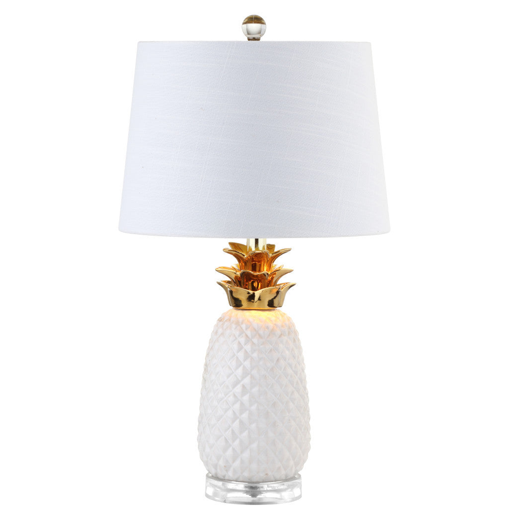23" Clear Novelty Table Lamp With Drum Shade - Lighting