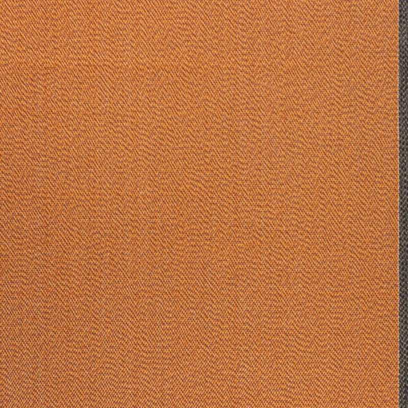 Orange indoor outdoor area rug with tight woven texture