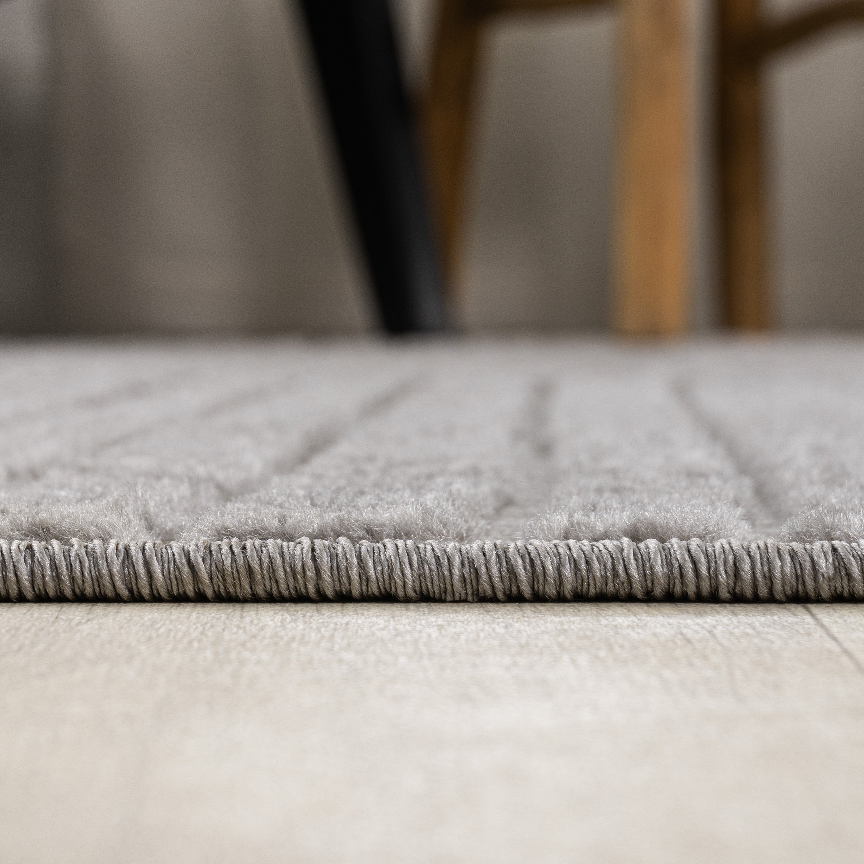 10' Gray And Ivory Striped Indoor Outdoor Runner Rug - Sports & Outdoor