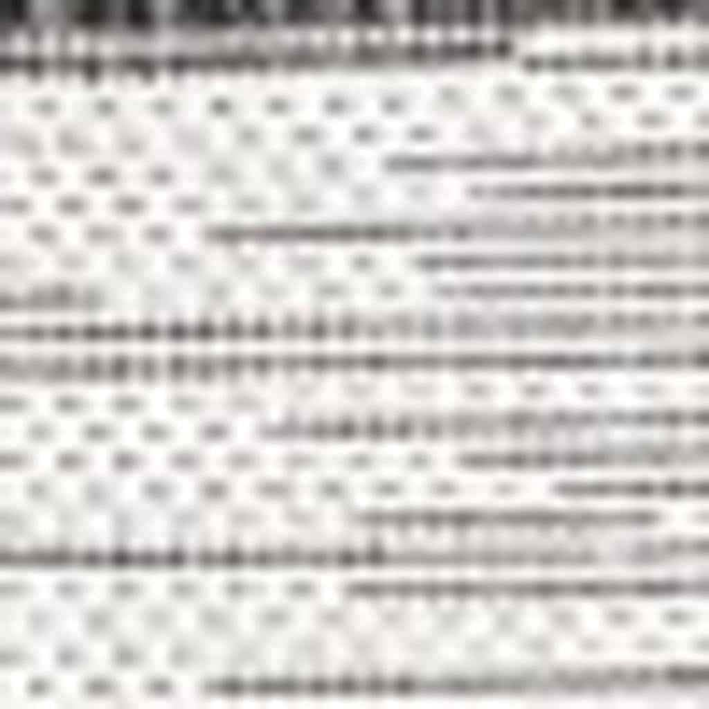 6' Ivory And Black Square Striped Indoor Outdoor Area Rug