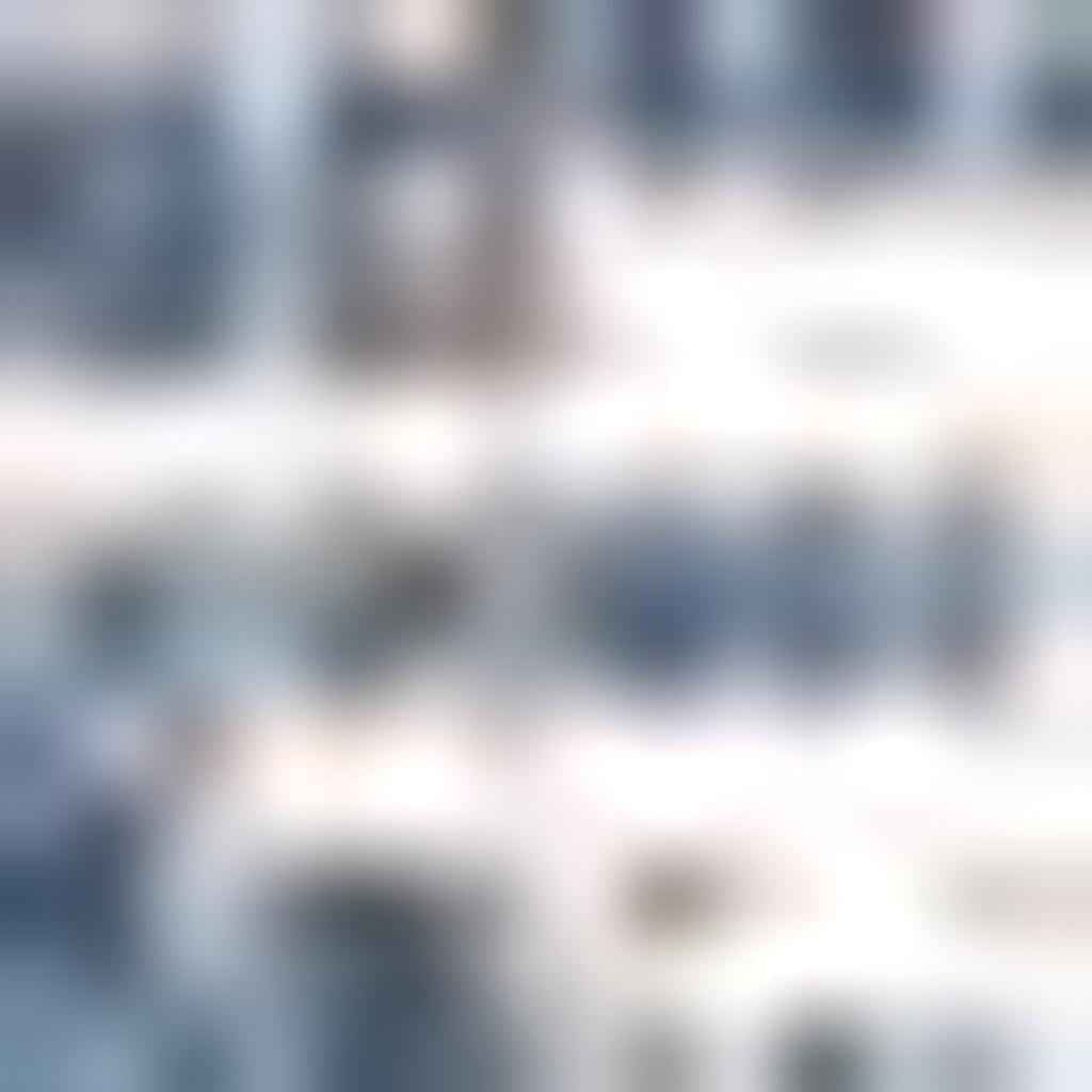 8' Blue And Ivory Square Striped Indoor Outdoor Area Rug Default Title