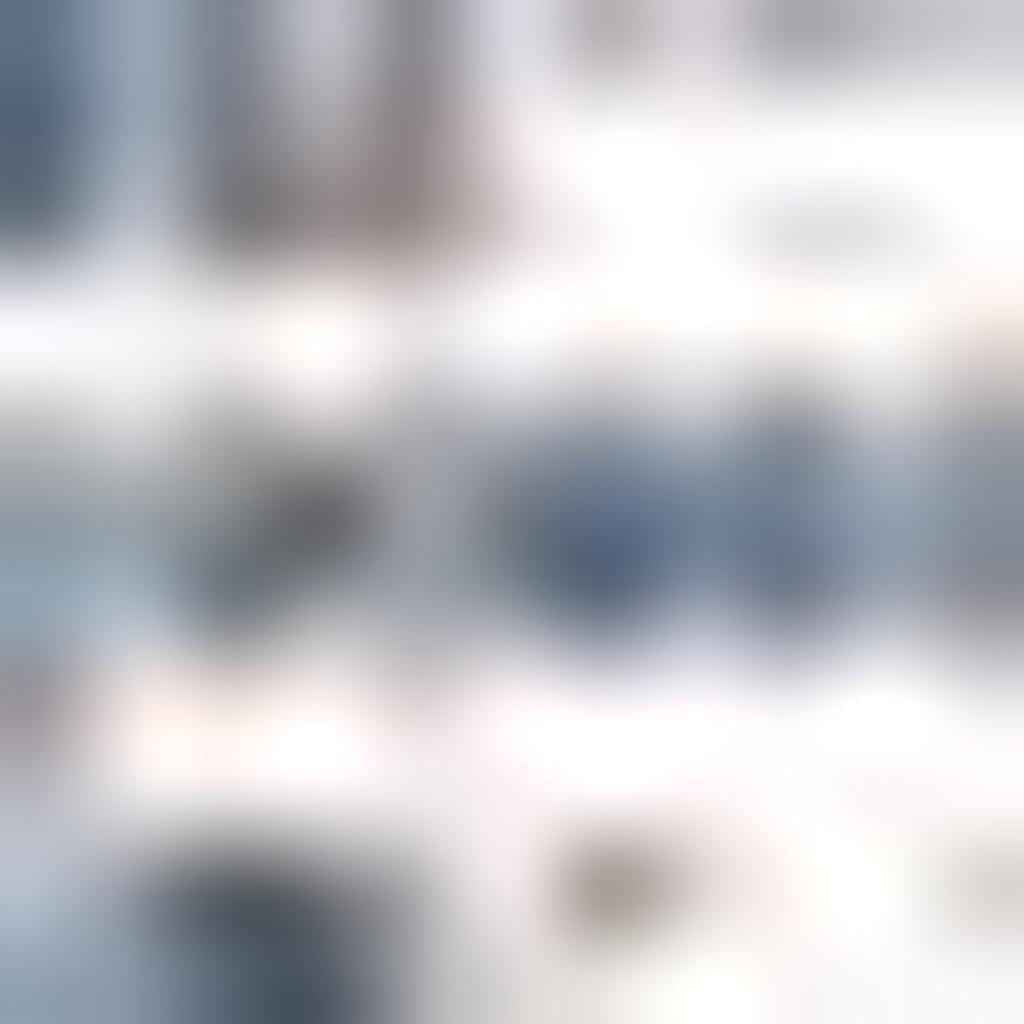 8' Blue And Ivory Square Striped Indoor Outdoor Area Rug